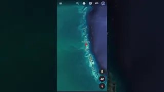 Pablo Escobar's crushed airplane #bahamas Norman's Cay #shorts #googleearth