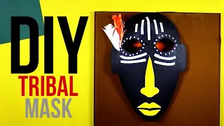 How to make a paper Tribal mask | DIY