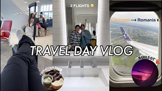 TRAVEL DAY VLOG ✈️ | going to Europe, airport vlog, what's on my carry on, & more!