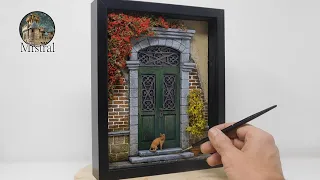 Venetian Door in 3d frame - Diorama TUTORIAL