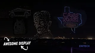 Mind Blowing Drone Display by Tesla at Giga Texas