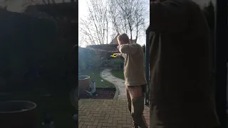 💥 Skull slow-mo vs can #shorts #shooting #slingshot