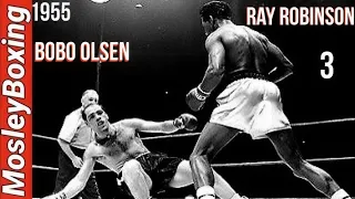 Sugar Ray Robinson vs Bobo Olsen III