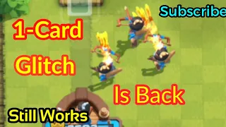 Clash Royale's 2v2 1-Card Glitch is Back | It works even after The fix of this Glitch | Check Descri