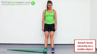 Tibialis Anterior Muscle Strengthening Exercise Tutorial (Level 4) - ONLINE PHYSIO EXERCISES