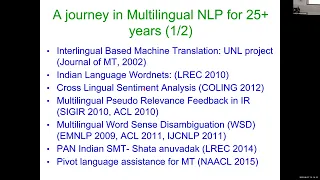 Pushpak Bhattacharyya - "Alice in Wonderland": Navigating the Landscape of Multilinguality for NLP