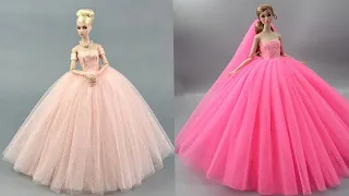 Como Fazer roupas para Barbie. D.I.Y👗 Vestido para Bonecas