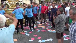 Cannalora di cuntadini ''U TRONU''   , Festa S.Antonio Abate , Candelora contadini,Cereo