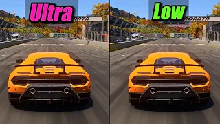 Forza Motorsport 2023 - Low Vs Ultra Settings - Graphics Comparison