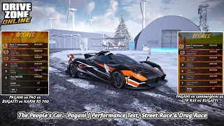 Driveza (Pagani) Full Performance Test, Street Races & Drag Race | Drive Zone Online Gameplay  #dzo