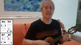 Mini aula de cavaquinho. Duas músicas fáceis: "Faixa Amarela" e  "Fita Amarela".