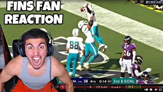 Dolphins Fan CRAZY Reaction To Dolphins Vs Ravens Week 2 Highlights! WILD ENDING