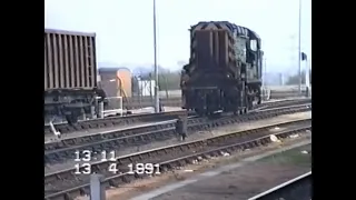 Class 08 overtakes its own train!