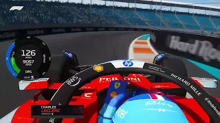 Charles Leclerc Onboard Lap with new livery | 2024 Miami GP | Assetto Corsa