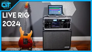 My Live Rig 2024 | LINE 6 HELIX MIDI PRESET CHANGES, BACKING TRACKS AND IN-EAR MONITORING