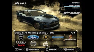 NFS Most Wanted - Ford Mustang Shelby GT500 2020