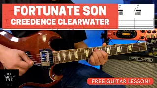 Fortunate Son!! Creedence Clearwater Revival Guitar Lesson