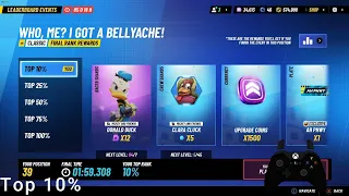 Who, Me? I Got A Bellyache! I How To Get Top 10% & Unlock Donald Duck - Disney Speedstorm