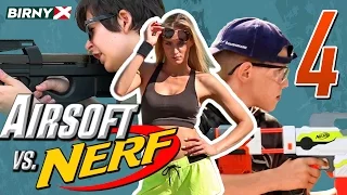 Airsoft vs Nerf 4 - Nerf War vs Airsoft Deathmatch - PART 2