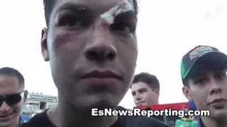 Omar Figueroa After Beating Daniel Estrada Brutal War