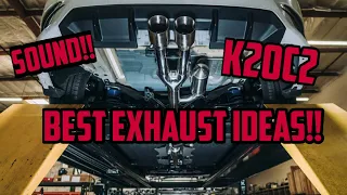 Best k20c2 Exhaust Setups - Sound Compilation!!🔥 #hondacivic #honda #civic #fc2 #k20c2 #na #car #fyp