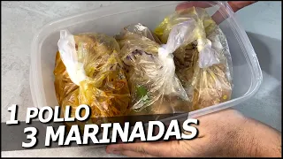 MARINADO para POLLO - 3 RECETAS FÁCILES con MUCHO SABOR