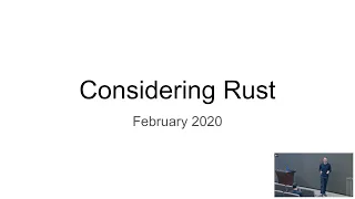 Considering Rust