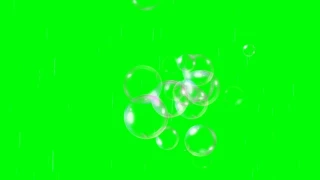 Green screen party bubbles