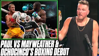 Pat McAfee Reacts: Mayweather vs Logan Paul & Ochocinco's Boxing Debut