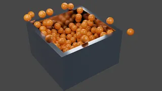 Rigid body simulation in Blender