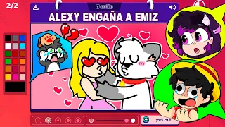 ¡¡ALEXY ENGAÑA A EMIZ!! 😨💔 GARTIC PHONE 🎨 con los PANAS