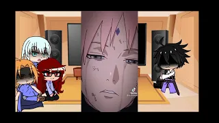 Team hebi react to sakura-sakura end sasuke react to sarada