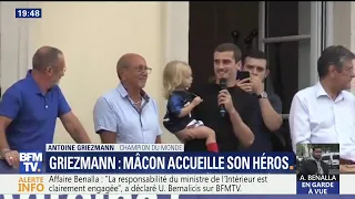 Antoine Griezmann de retour à Mâcon: "C'est une fierté d'être Mâconnais, d'être Français"