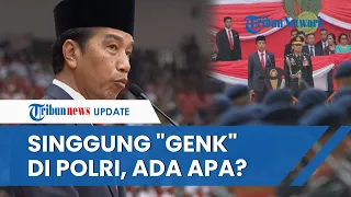 Jokowi Singgung soal 'GENG' di Tubuh Polri saat HUT Bhayangkara, Sempat Terdiam Beri Tatapan Tajam