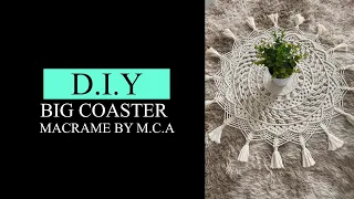 BIG COASTER MACRAME With Modification Pattern | Macrame Taplak Bulat | Macrame BY MCA