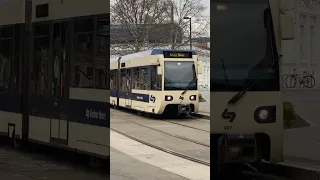 The Badnerbahn in Baden Josefsplatz. #trainspotting #train #tram