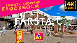 Visiting shopping center Farsta Centrum, Stockholm [4K]