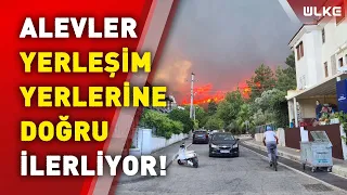 Son Dakika! Bir yangın da Marmaris'te çıktı! Siteler Mahallesi'nde orman yangını başladı