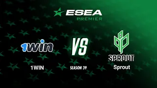1WIN vs Sprout | Карта 3 Vertigo | ESEA Season 39
