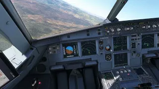 Fenix A320 Toncontín Airport noise dive long landing