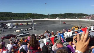 Northeast Ohio Dukes’ Raymond Kohn jumps the General Lee at the Good Ol’ Boys Fest 2019