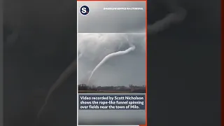 Rope-Like Possible Tornado Rips Through Iowa