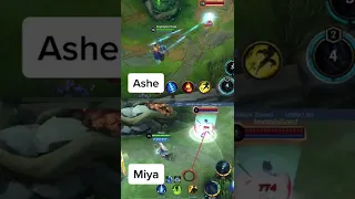 MLBB vs LoL / Miya vs Ashe #lol #leagueoflegends #mlbb #mobilelegends #lolwildrift #lolwr