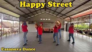 Happy Street Line Dance, Choreo by Neville  Fitzgerald (UK) & Julie Harris (UK), Demo: Casanova(INA)