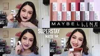 Maybelline SUPER STAY Matte Ink Collection Reseña + Lip Swatches |Brissa Huerta