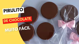 Como fazer pirulito de chocolate simples: receita fácil e rápida