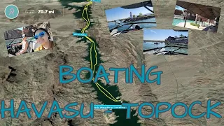 Boating: LAKE HAVASU Cattail Cove - TOPOCK66 Colorado River (70 MILE ROUNDTRIP) #boating #adventure