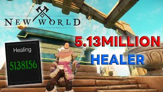 5.13 million Healer / New world AOE HEAL war pvp