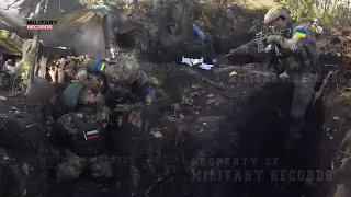 Кадры GoPro!! Ближний бой Украинские войска атакуют российских солдат в окопе под Бахмутом