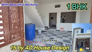 Wow! nice 15*40 feet house walkthrough | 15 by 40 house design | 66 Gaj house plan